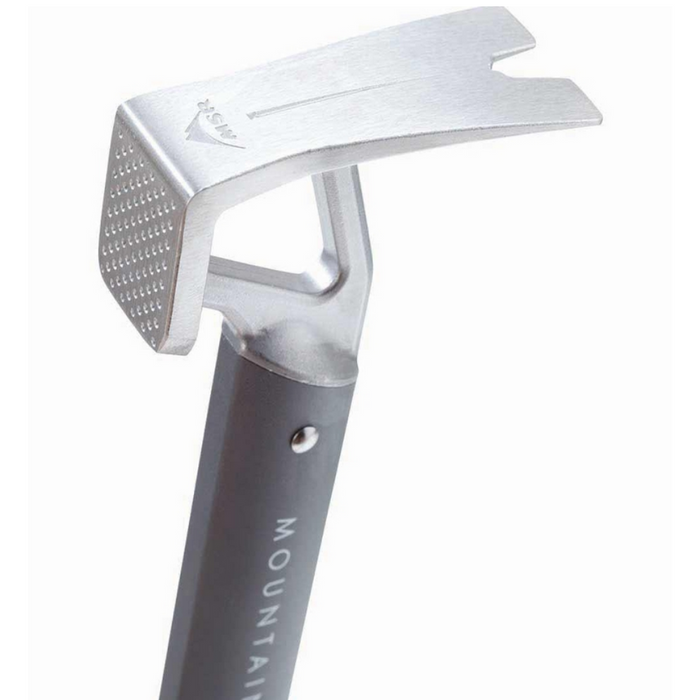 MSR Stake Hammer Tent Peg Puller Stainless Steel Bottle Opener Camping Grey - GoMilitar