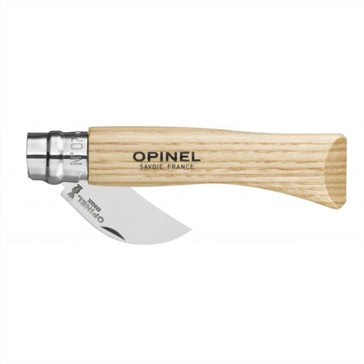 Opinel N°07 Kastanje Knoflook Opvouwbaar Zakmes 12C27 Lemmet Walnoot Handvat