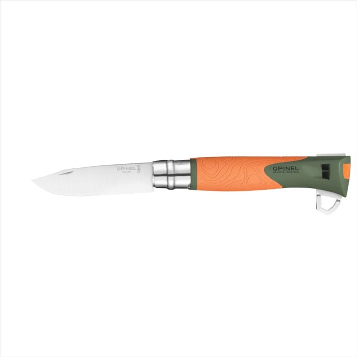 Opinel N°12 Explore Opvouwbaar zakmes van 10 cm, 12C27 roestvrijstalen mes - GoMilitar