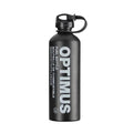 Optimus vloeistofbrandstoffles 600 ml 1000 ml Veiligheidsdop Duurzaam lichtgewicht zwart