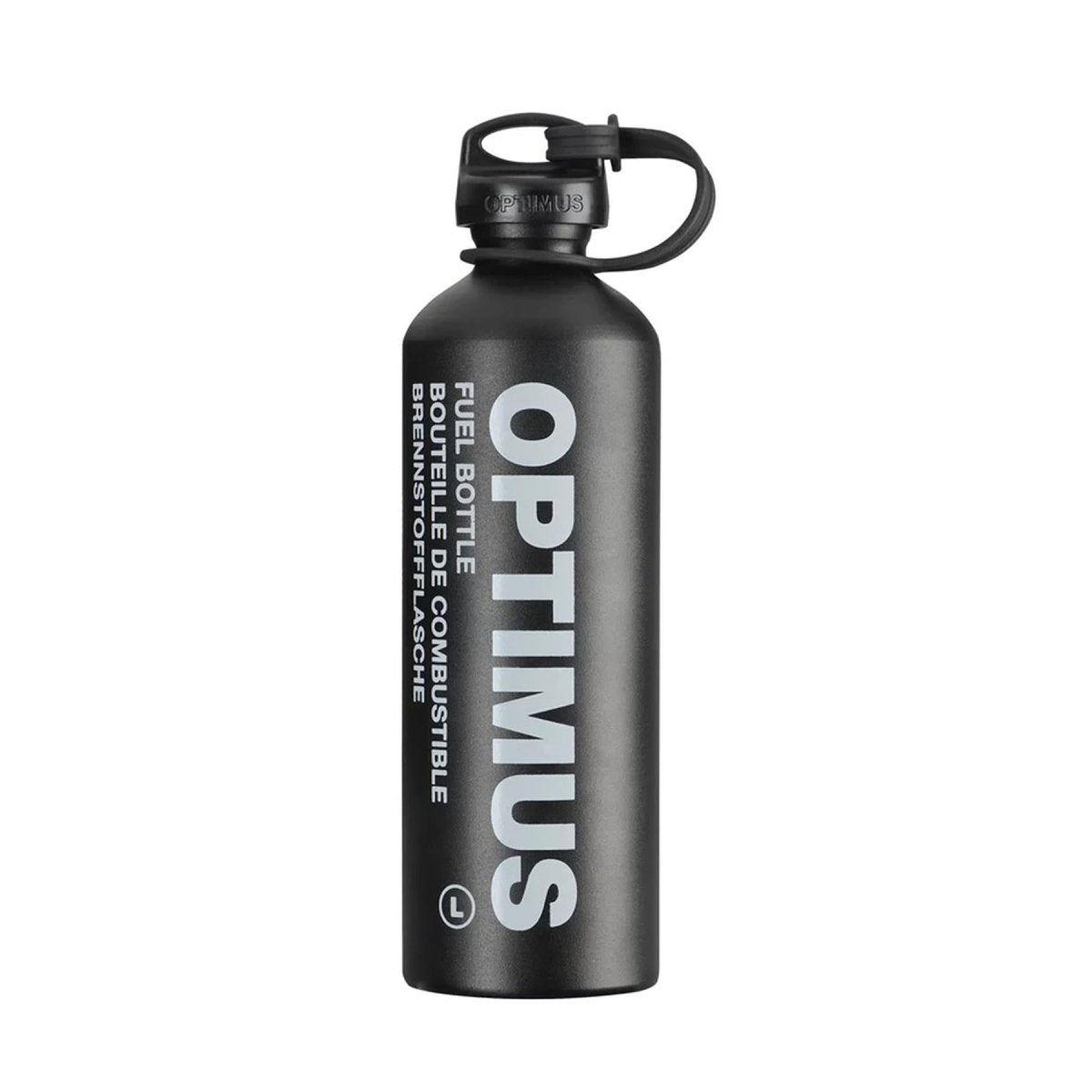 Optimus vloeistofbrandstoffles 600 ml 1000 ml Veiligheidsdop Duurzaam lichtgewicht zwart