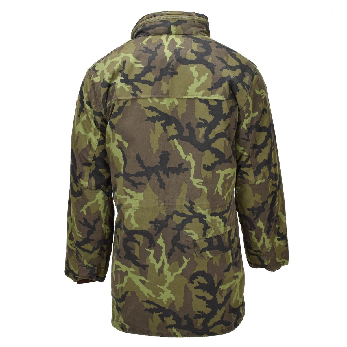 Origineel Tsjechisch militair parka-stijl jack met voering van imitatiebont M95 camouflage