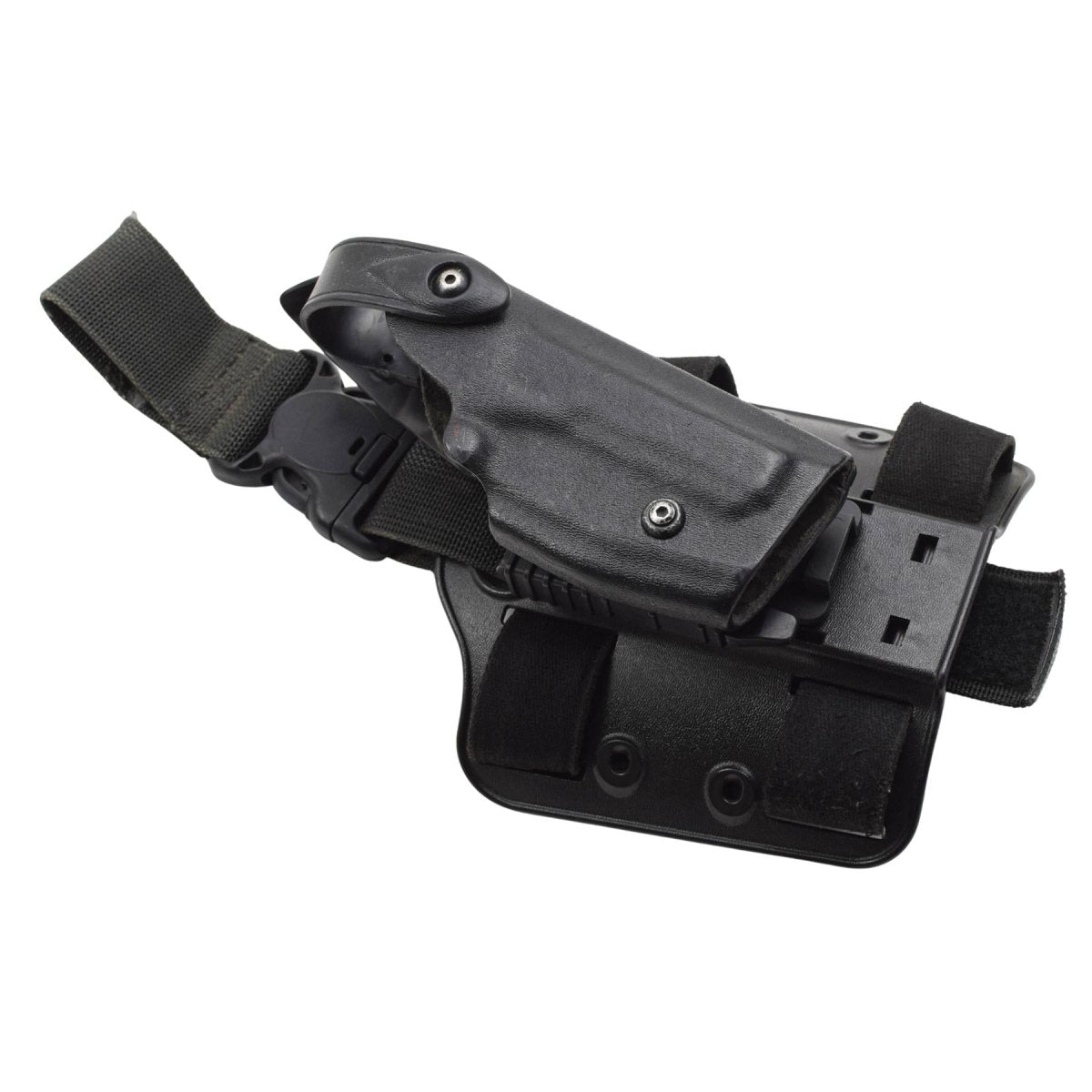 Origineel Amerikaans militair zelfsluitend systeem met drop-leg-platformholster