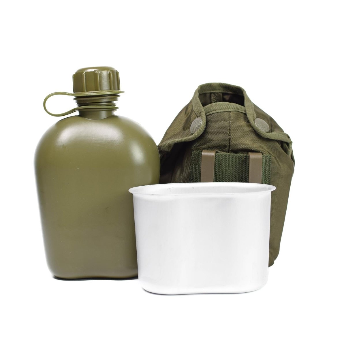 MIL-TEC kantinebekerzakje in Oostenrijkse legerstijl, 1 liter, olijfgroen NIEUW