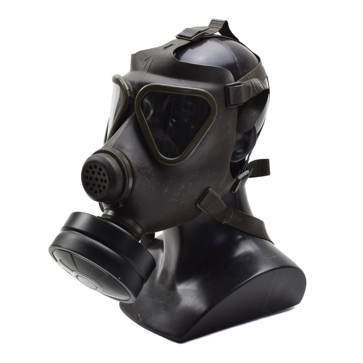 Originele Oostenrijkse militaire Drager-gasmaskerset Militair verzamelobject Olijf