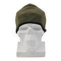 Originele Oostenrijkse militaire fleece muts zacht warm winter buiten olijfgroen