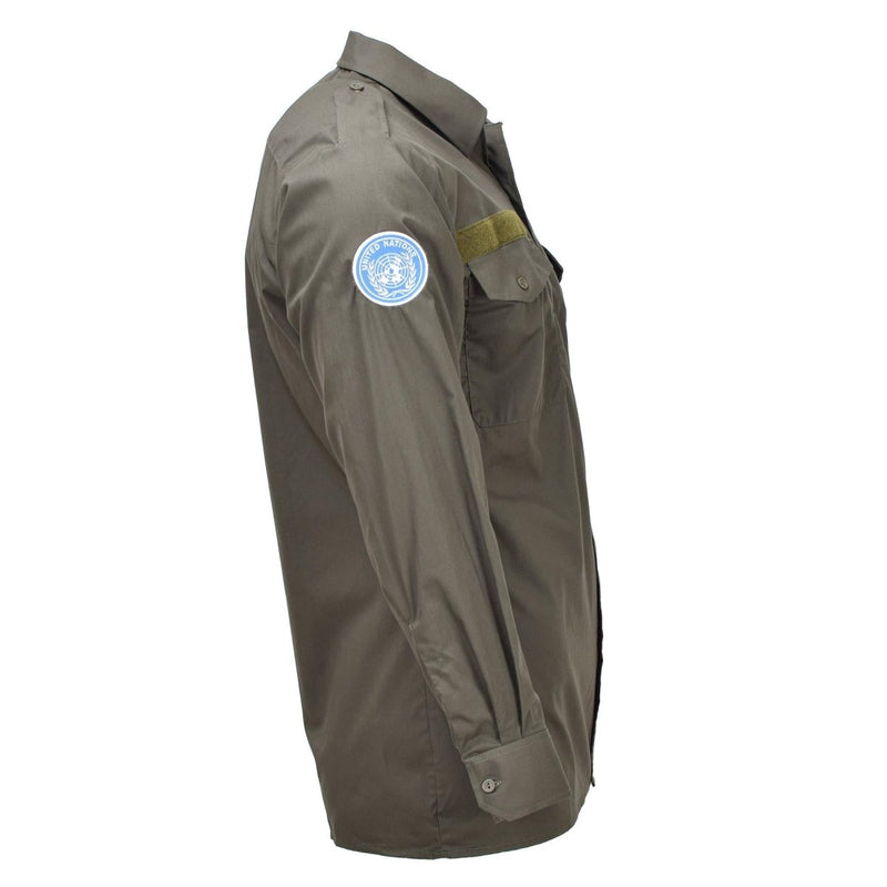 Original Austrian military olive field service shirts federal lightweight NEW - GoMilitar