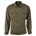 Originele Oostenrijkse militaire olijf met lange mouwen shirt jurk casual lichtgewicht nieuw