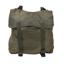Original Austrian military tactical olive green travel bag with buckle closure and adjustable shoulder strap