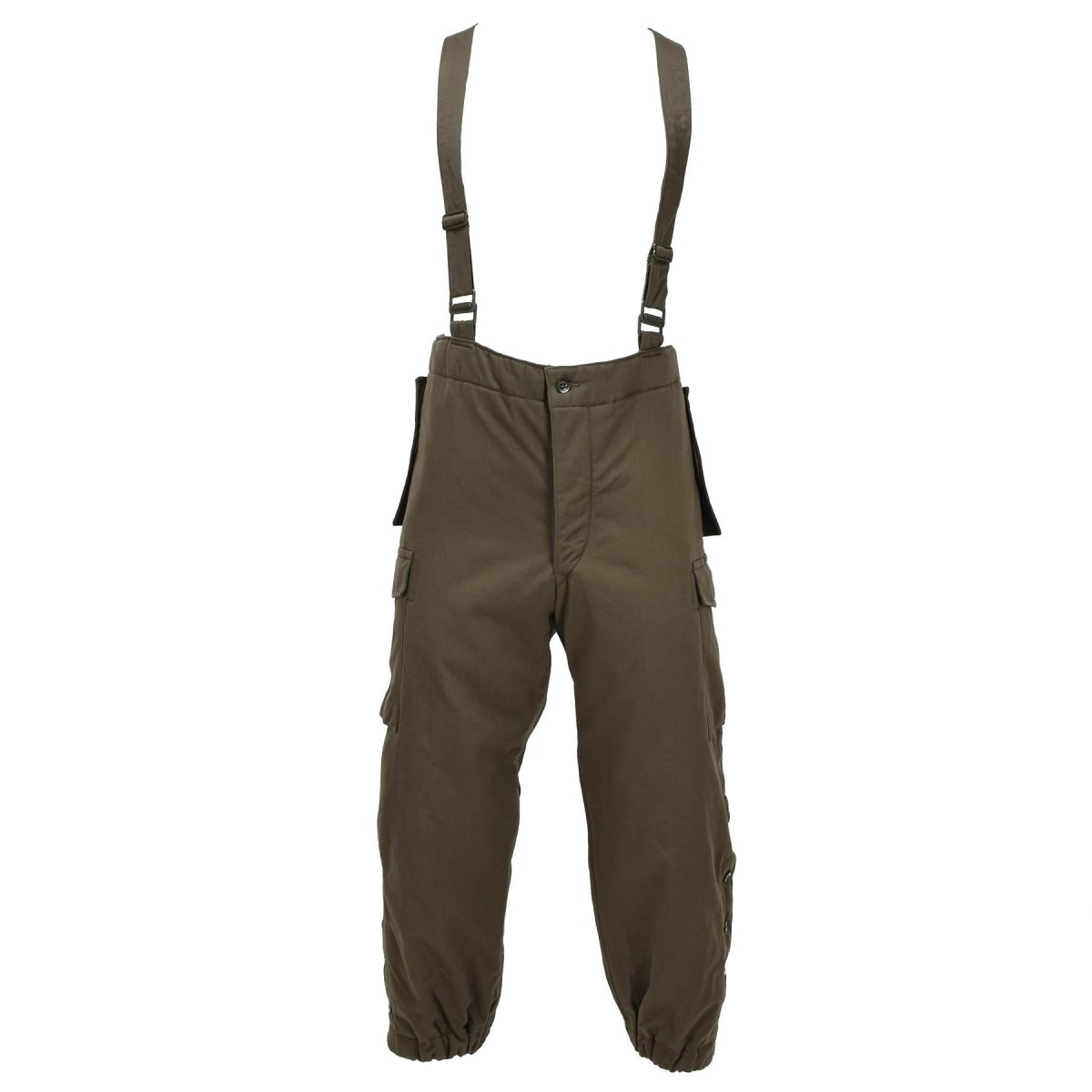 Originele Oostenrijkse militaire winterbroek geïsoleerd waterafstotend olijf