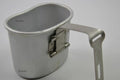 Origineel Belgisch leger Canteen Cup Mok Mess Aluminium Pot Bushcraft zoals US M1910