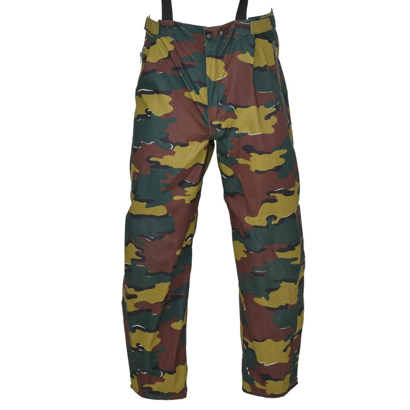 Original Belgian Military waterproof pants jigsaw camo seyntex rain trousers - GoMilitar