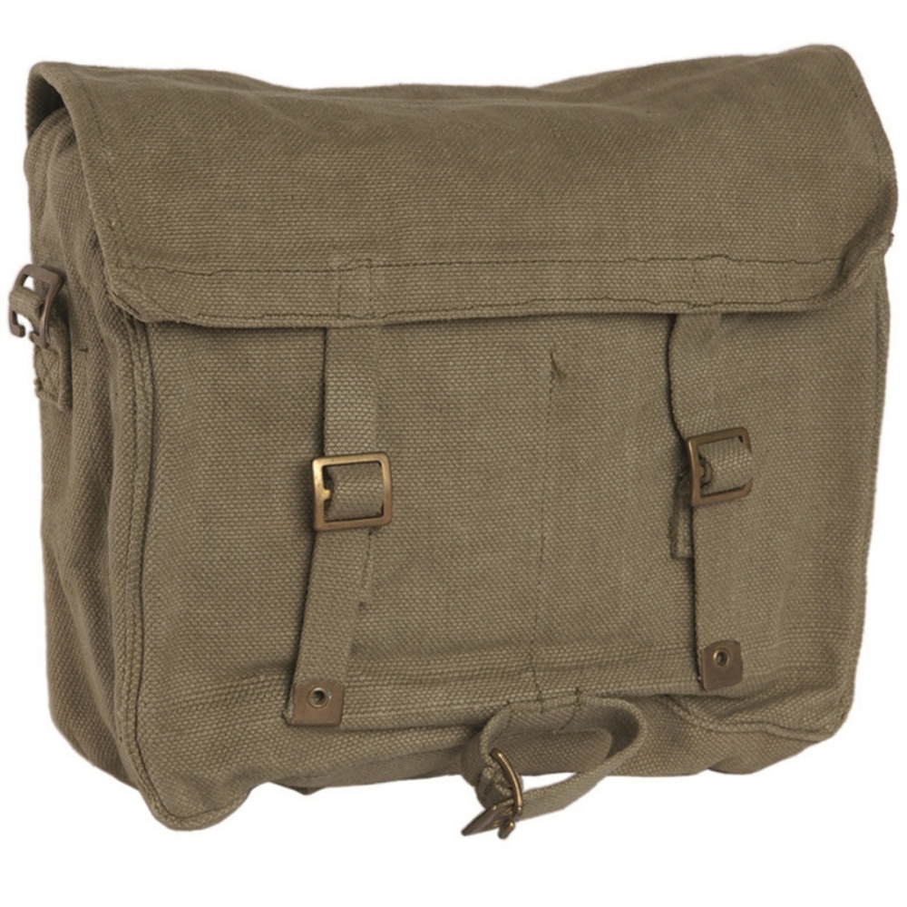 Originele Britse leger M37 schoudertas Canvas Field Haversack Pack kaki