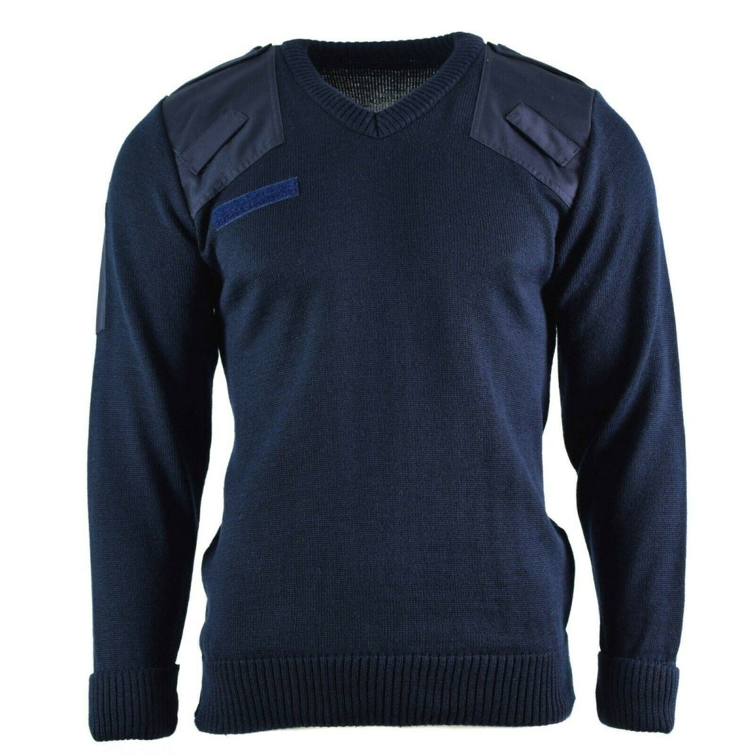 Originele Britse leger politie-pullover commando jumper blauwe v-neck trui