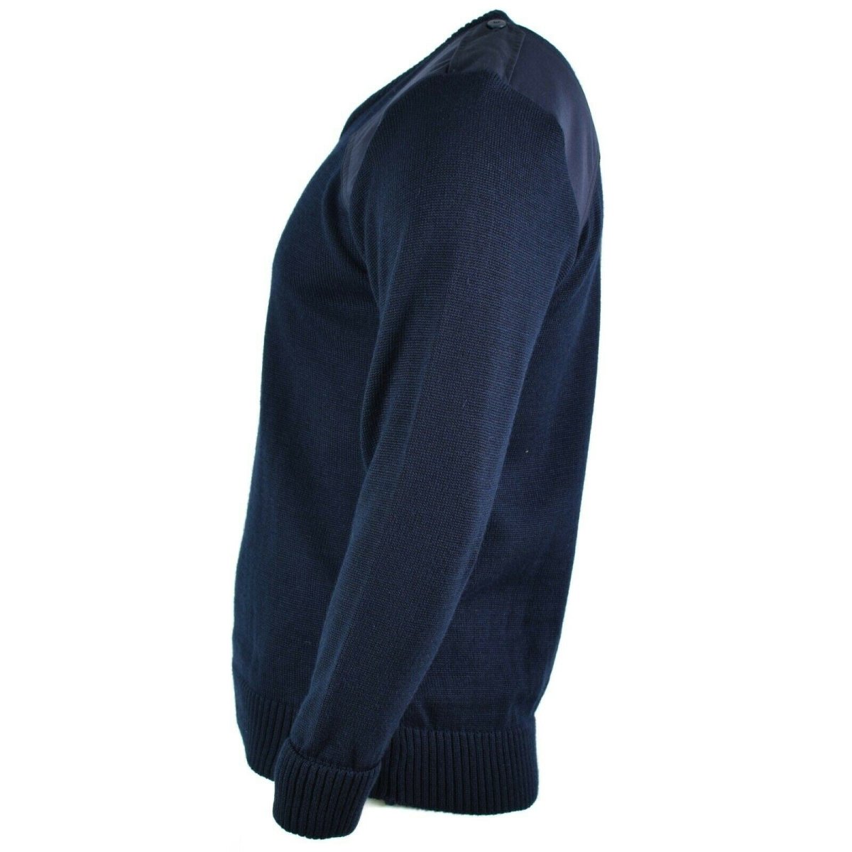Originele Britse leger politie-pullover commando jumper blauwe v-neck trui