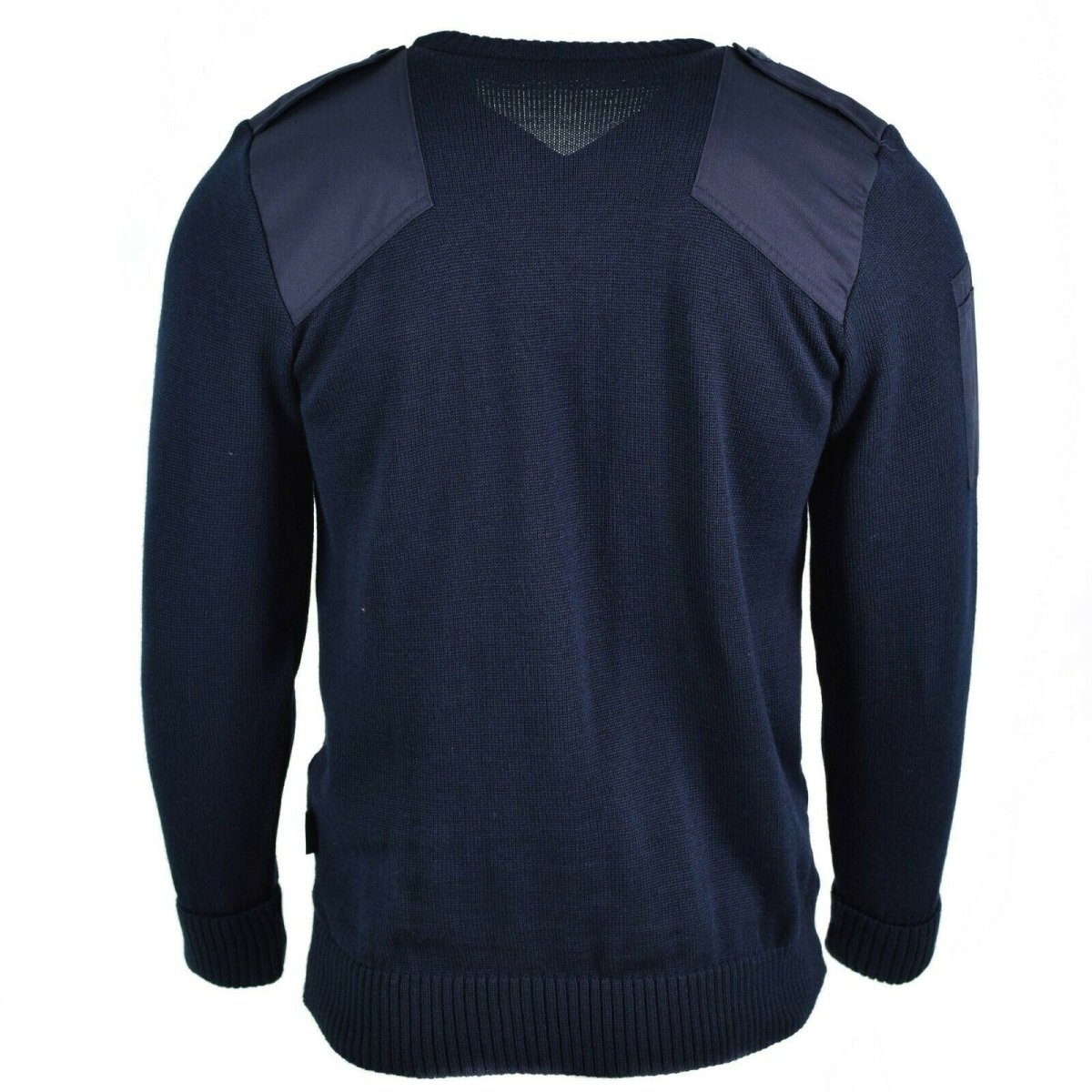 Originele Britse leger politie-pullover commando jumper blauwe v-neck trui