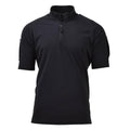 Originele Britse leger politie tactische t-shirts korte mouw zip-zwart nieuw