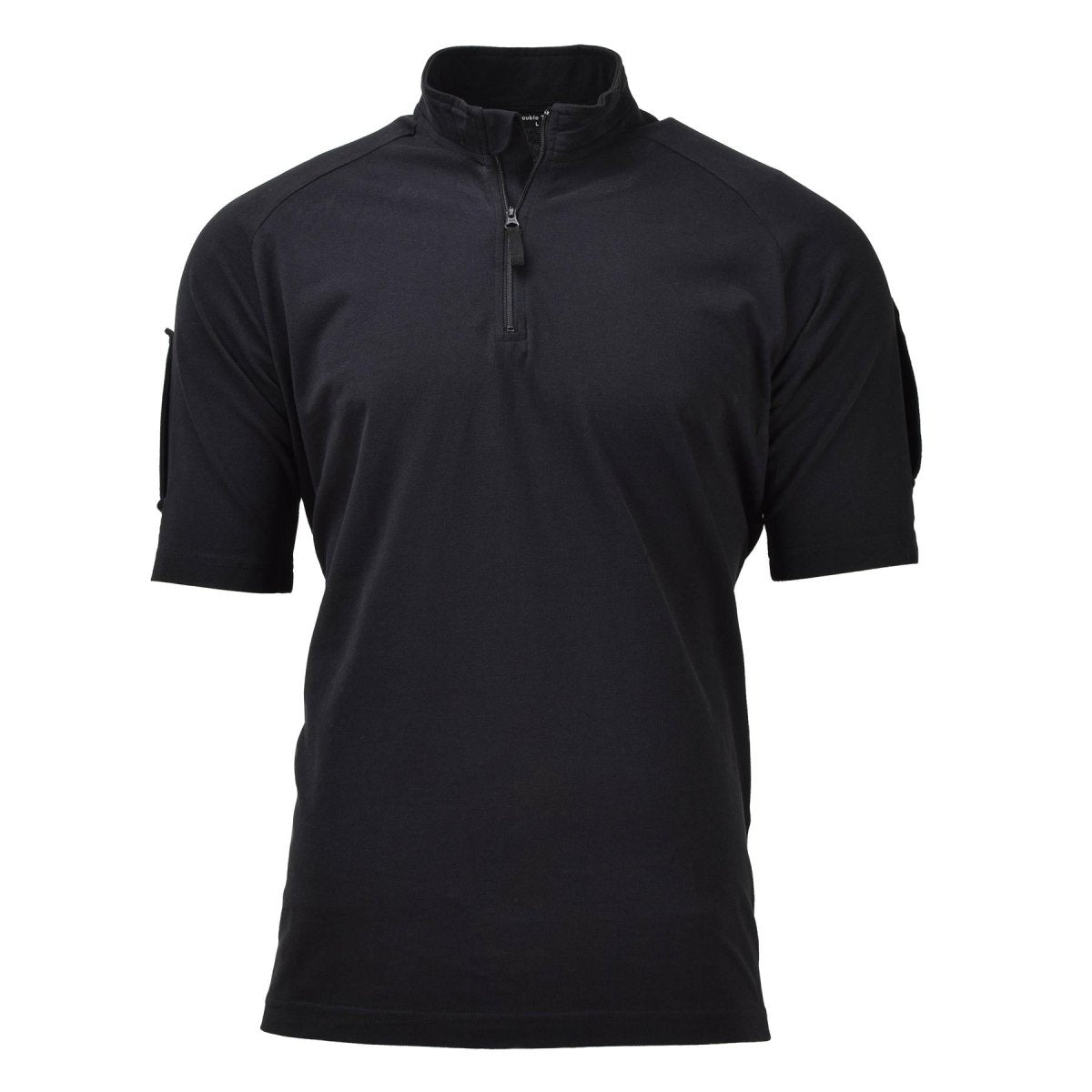 Originele Britse leger politie tactische t-shirts korte mouw zip-zwart nieuw
