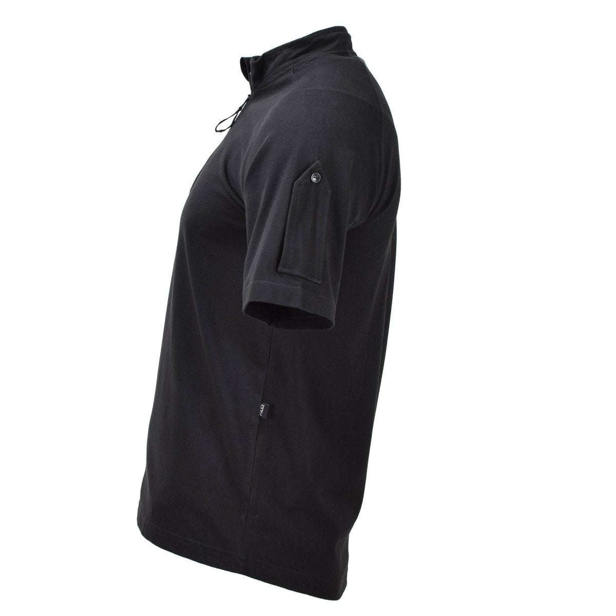 Originele Britse leger politie tactische t-shirts korte mouw zip-zwart nieuw