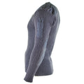 Origineel Britse leger pullover commando jumper blauw grijs trui wol v-neck