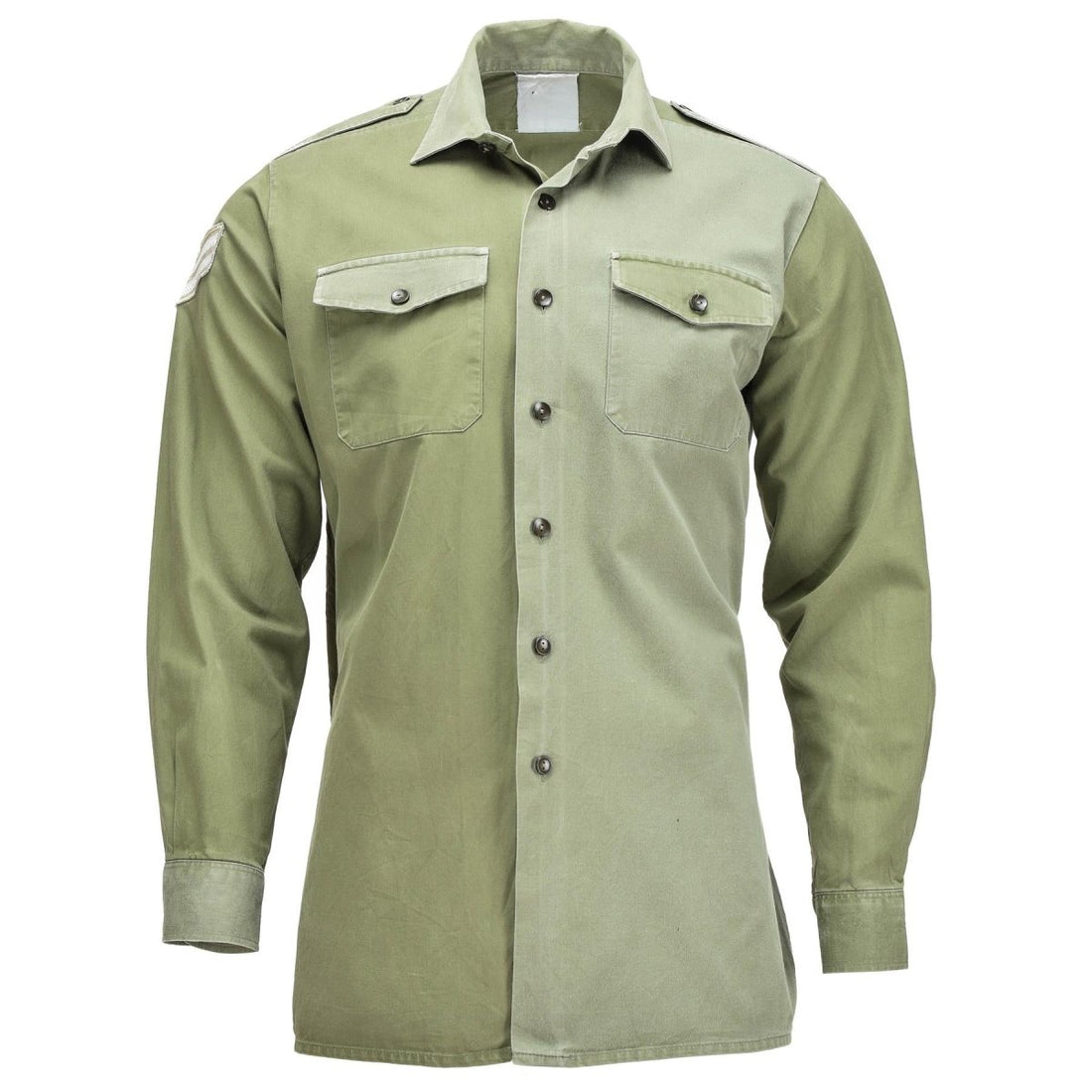 Origineel Brits legerhirt o.d groene militaire dienst BDU met lange mouwen
