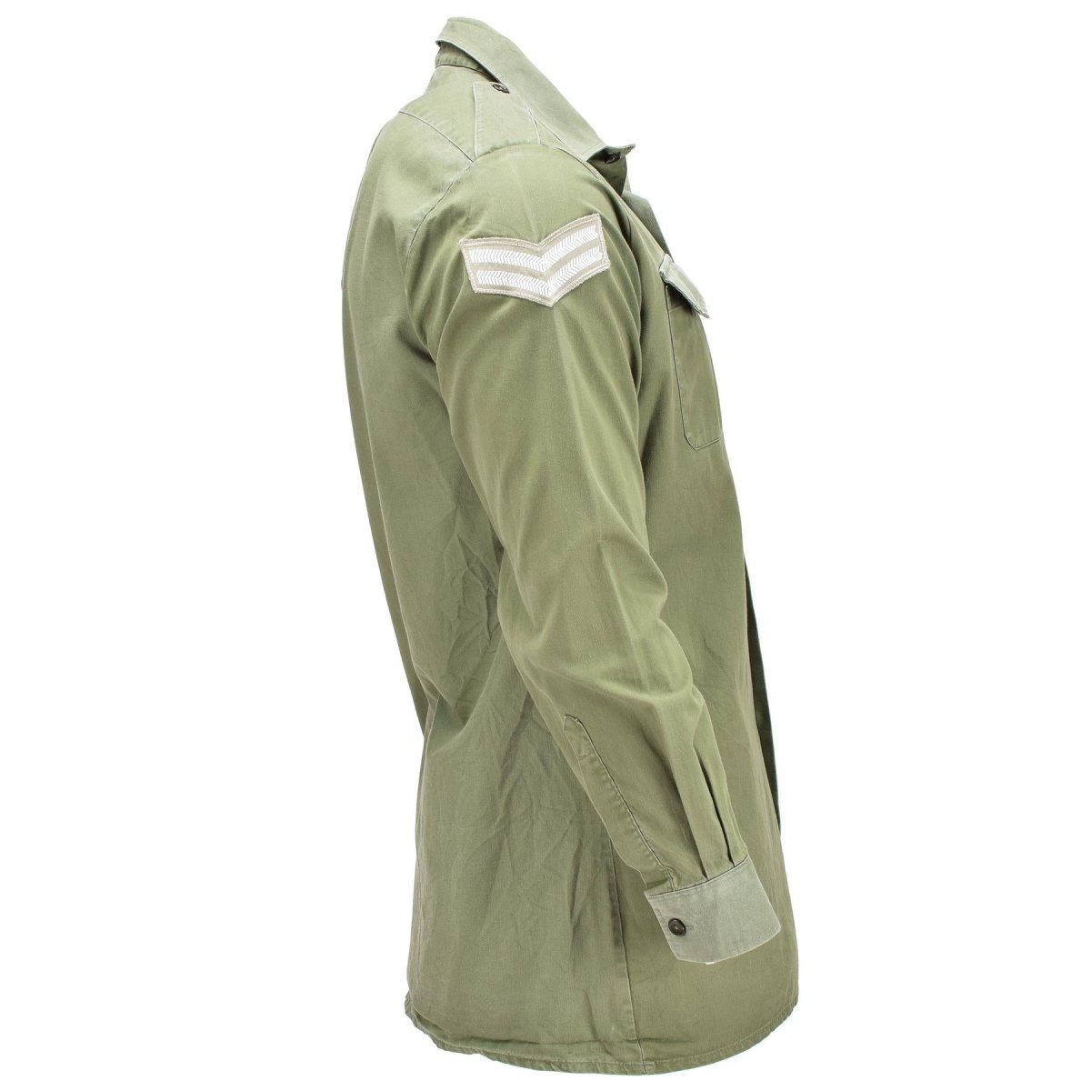 Origineel Brits legerhirt o.d groene militaire dienst BDU met lange mouwen