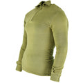 Origineel Brits leger tricot shirt ritssluiting onderhemd met ritssluiting thermische groene od
