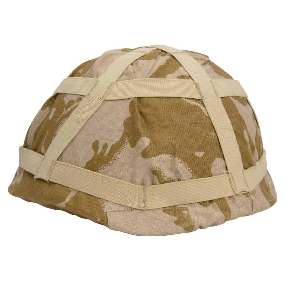 Originele Britse leger troepen helm cover camouflage dpm woestijn nieuw