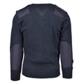Originele Britse ex-police service pullover commando jumper blauwe v-hals trui