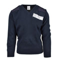 Originele Britse ex-police service pullover commando jumper blauwe v-hals trui