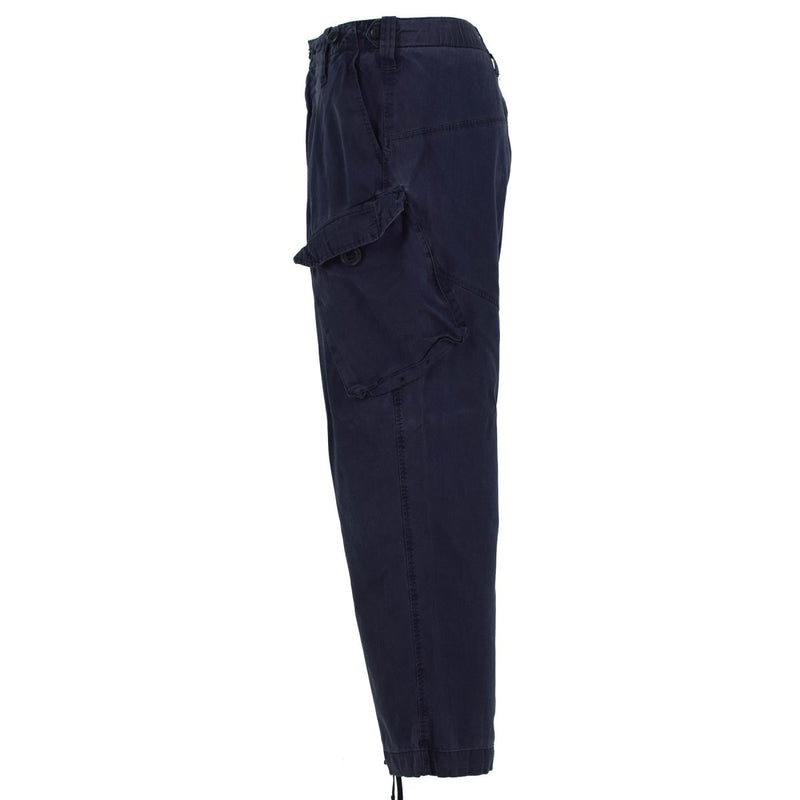 Original British Military Cargo Pants Royal Navy Work Trousers Blue Color - GoMilitar