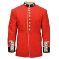 Origineel Brits Militair Formeel Jasje Gouden Knopen Zonder Epauletten Rood