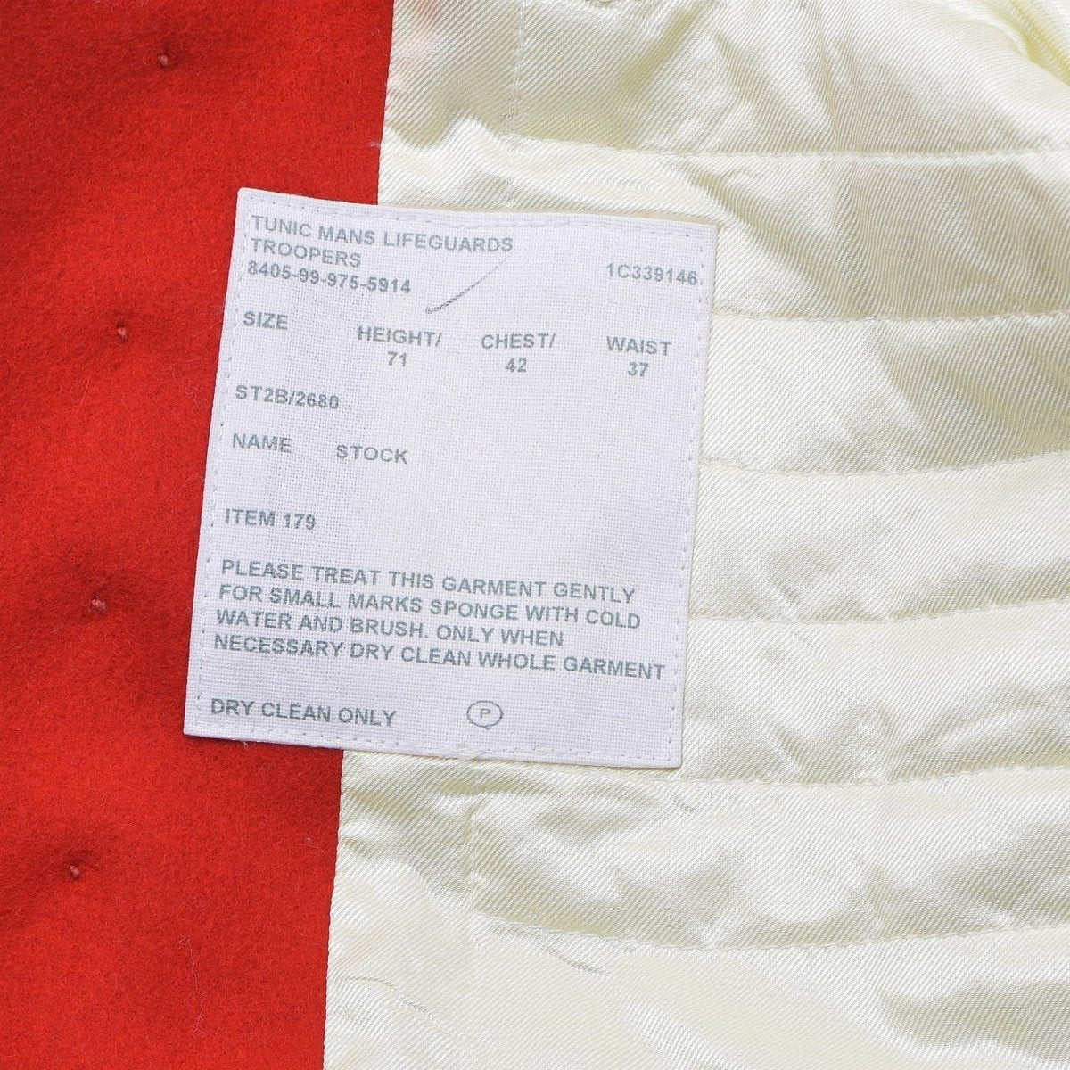 Originele Britse militaire jas tuniek rode jurk cavalerie badmeesters troopers nieuw