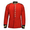 Originele Britse militaire jas tuniekstijl wollen massief rode gouden knoppen
