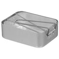 Originele Britse militaire keukenmesset aluminium buitenkookset grijs