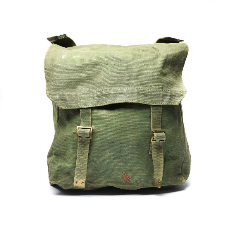 Original British Military M37 Haversack Canvas Bag Large Side Bag Olive - GoMilitar