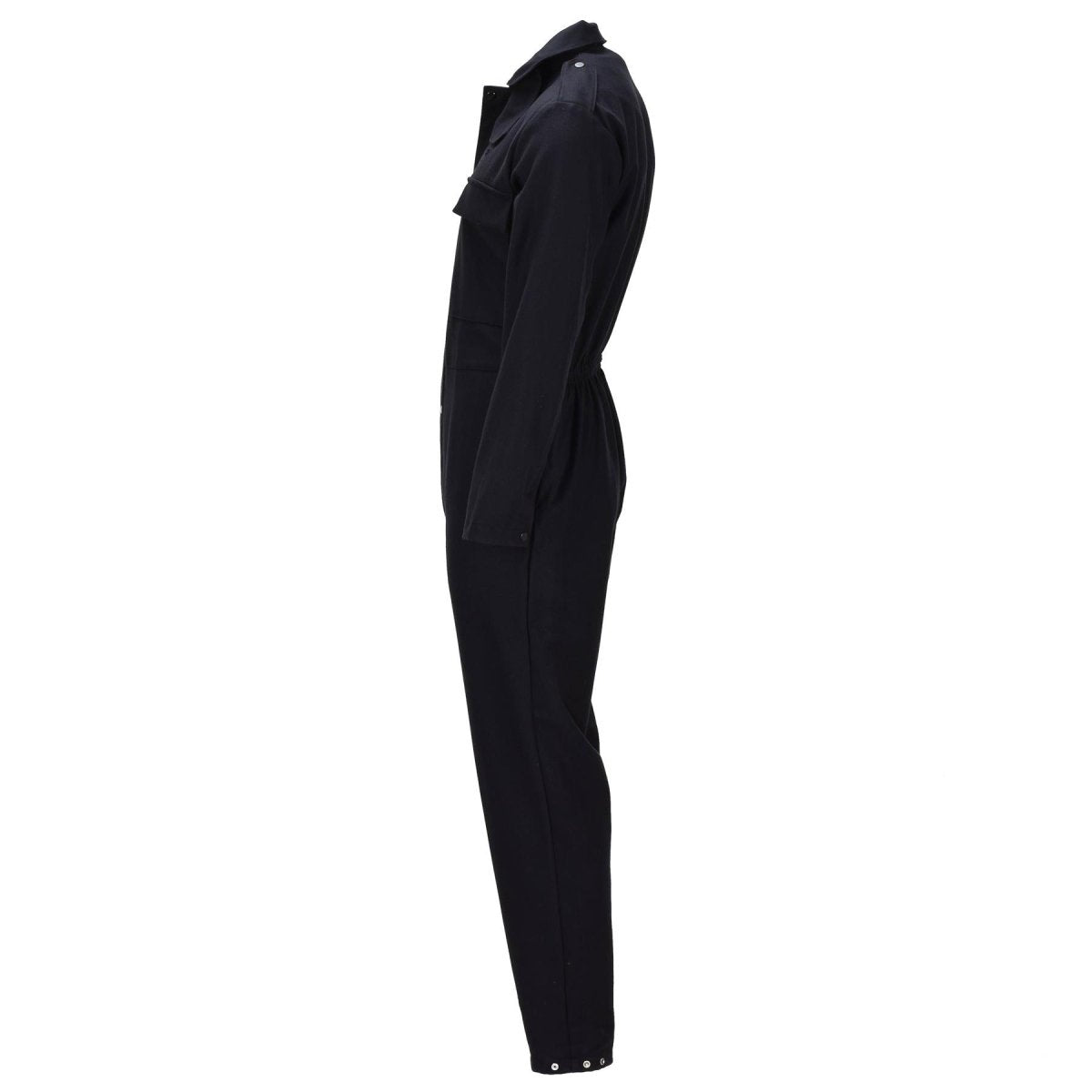 Originele Britse militaire wollen overall met ritssluiting en knoopsluiting zwart
