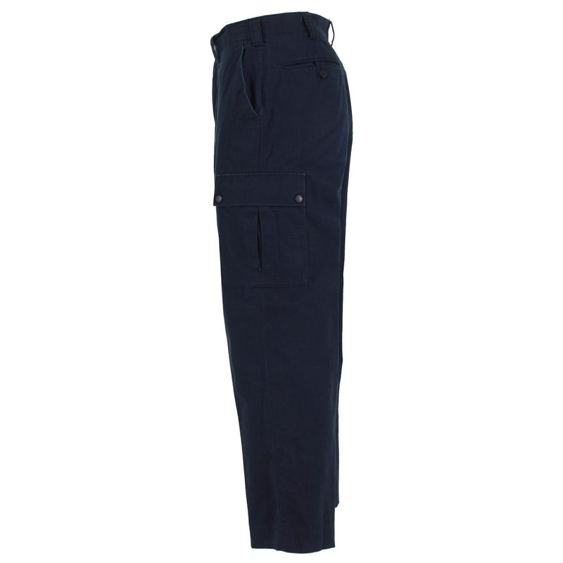 Original British police pants blue ripstop durable uniform trousers surplus - GoMilitar