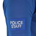 Origineel Britse politie T-shirt blauw ademend materiaal voor zip bewaker shirt vooraan