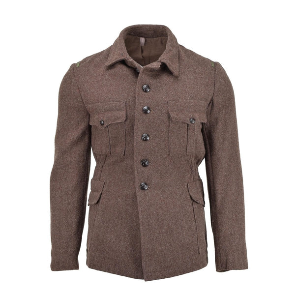 Originele Bulgaarse militaire klassieke jas winter winter bruin warm winddicht nieuw