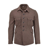 Originele Bulgaarse militaire klassieke jas winter winter bruin warm winddicht nieuw