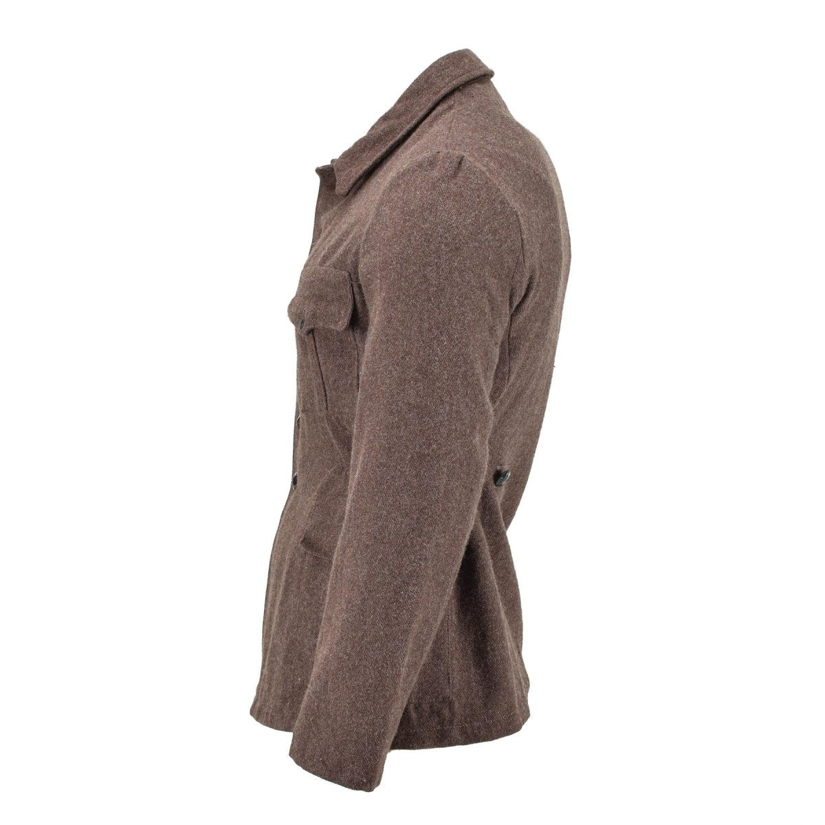 Originele Bulgaarse militaire klassieke jas winter winter bruin warm winddicht nieuw