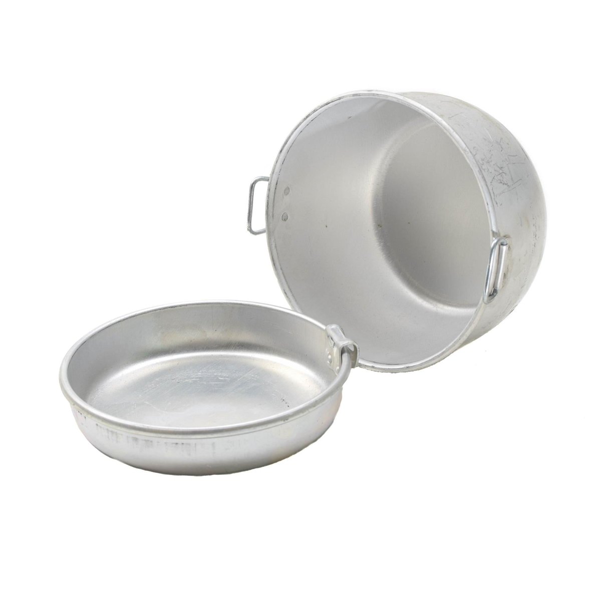 Originele Bulgaarse militaire vintage puinhoop kit wandelen camping vuurpot pan nieuw