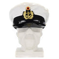 Originele BW Duitse legerofficieren mariniers cap vizier foerage piekhoed marine marine