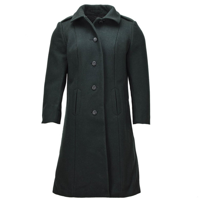 Originele wollen overjas voor dames van het Canadese leger, militair surplus, donkergroen - GoMilitar
