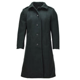 Originele wollen overjas voor dames van het Canadese leger, militair surplus, donkergroen