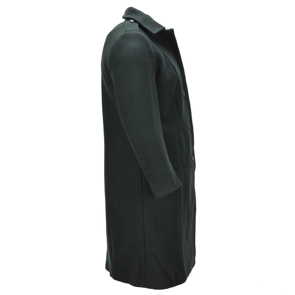 Originele wollen overjas voor dames van het Canadese leger, militair surplus, donkergroen