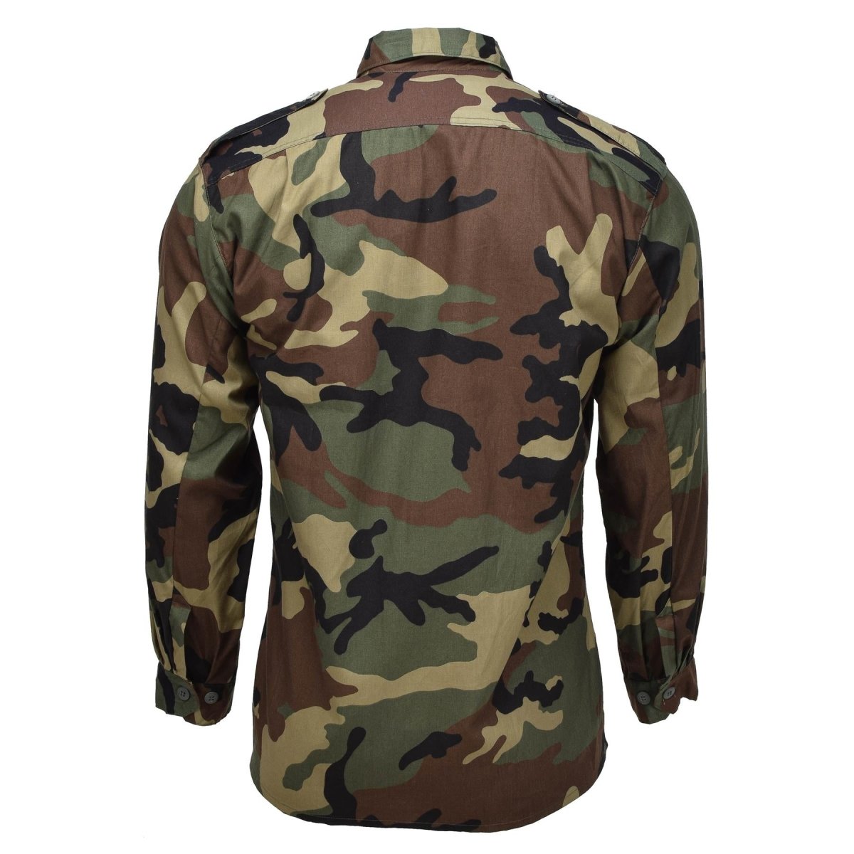 Origineel Kroatisch militair probleem shirt katoen BDU Woodland camo leger overschot nieuw