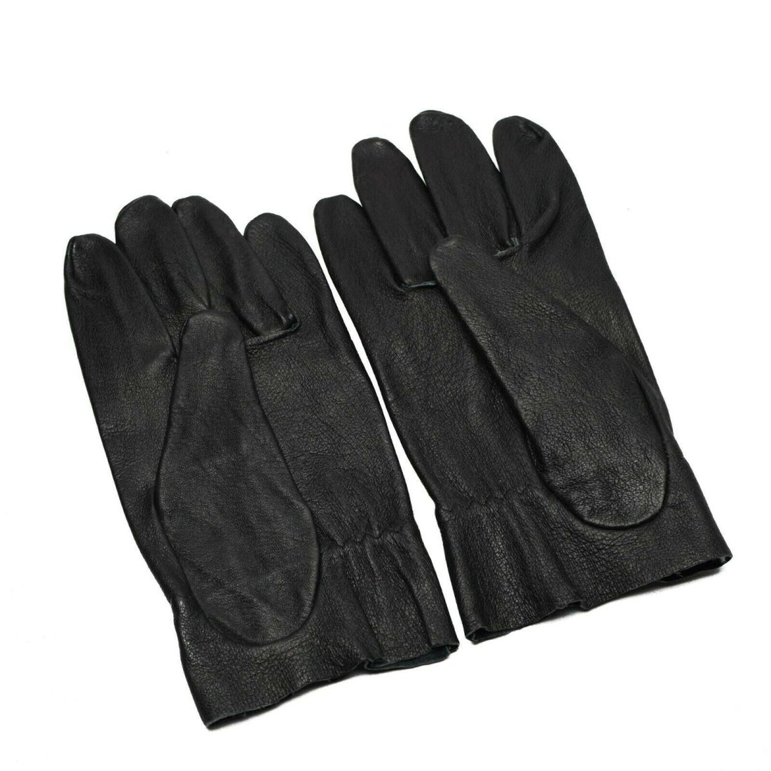 Originele Tsjechische legergevecht lederen handschoenen. Echt zwart leer nieuw