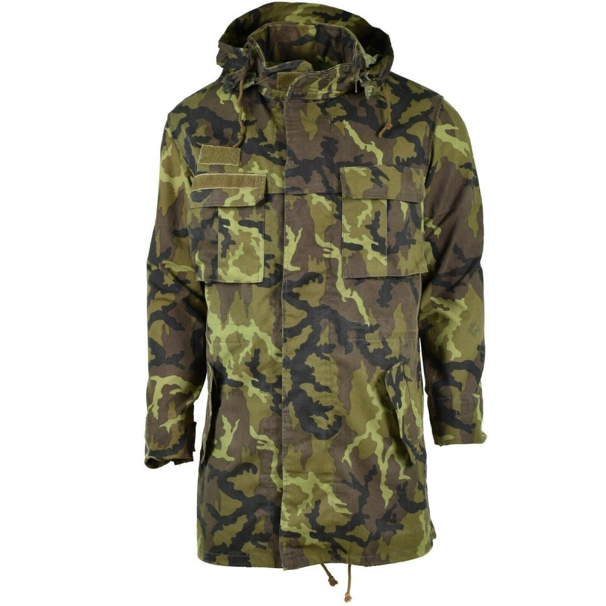 Originele Tsjechische leger militaire gevechten CZ 95 Camo Field Jacket Parka Hoodeded